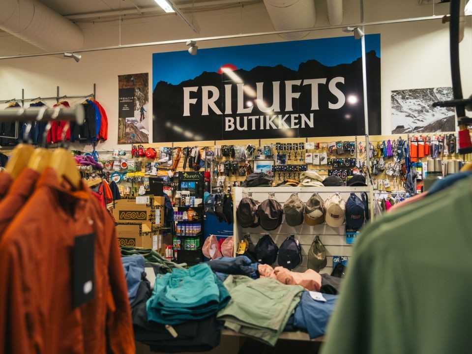 Oversiktsbilde av Friluftsbutikken