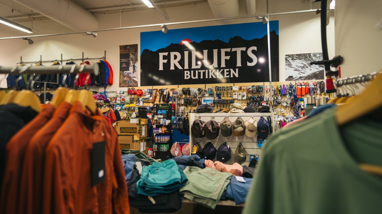 Oversiktsbilde av Friluftsbutikken